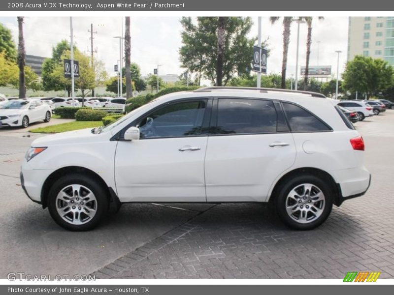 Aspen White Pearl / Parchment 2008 Acura MDX Technology