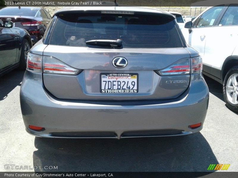 Nebula Gray Pearl / Black 2013 Lexus CT 200h Hybrid