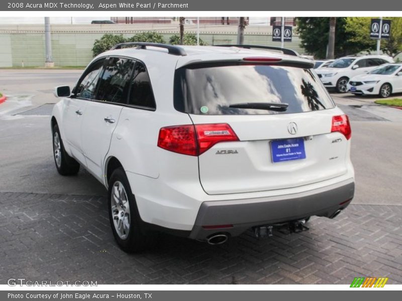 Aspen White Pearl / Parchment 2008 Acura MDX Technology