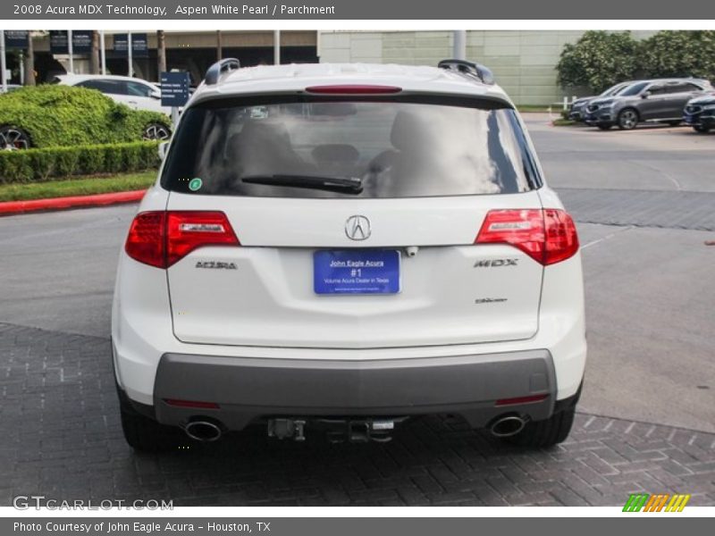 Aspen White Pearl / Parchment 2008 Acura MDX Technology