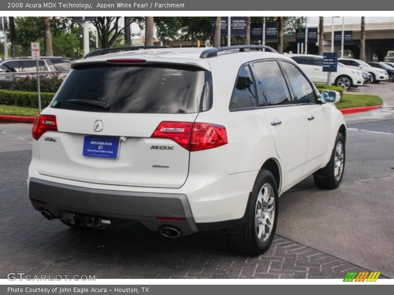 Aspen White Pearl / Parchment 2008 Acura MDX Technology