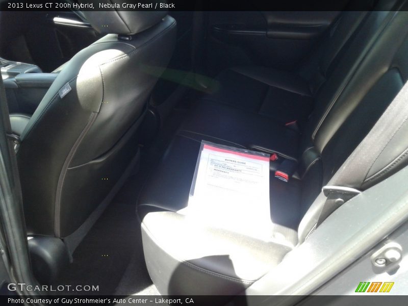 Nebula Gray Pearl / Black 2013 Lexus CT 200h Hybrid