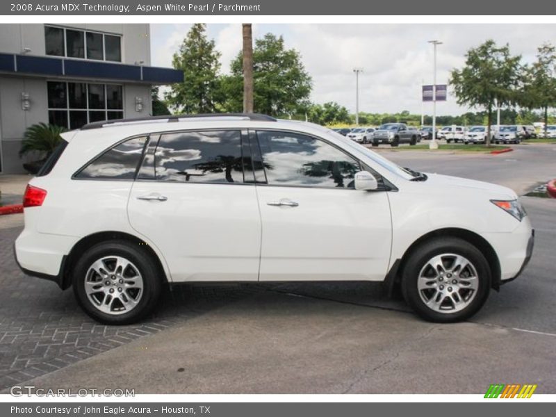Aspen White Pearl / Parchment 2008 Acura MDX Technology