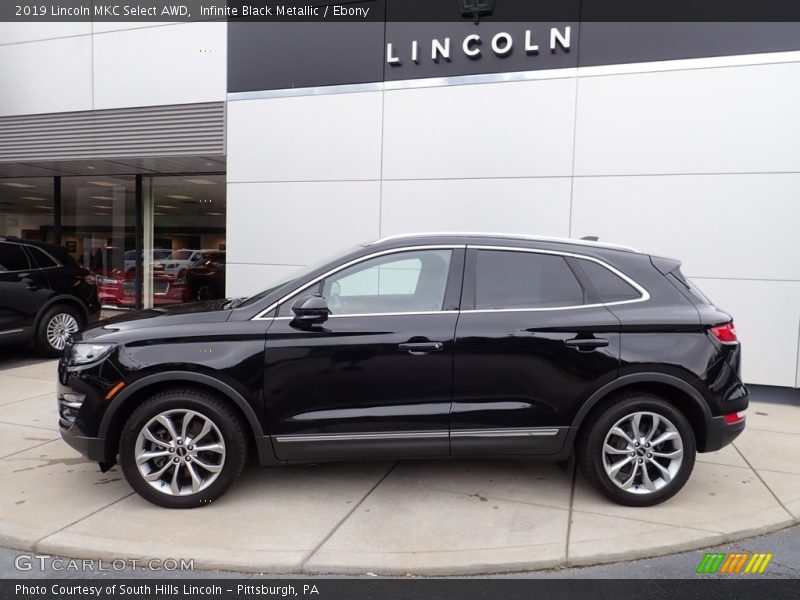 Infinite Black Metallic / Ebony 2019 Lincoln MKC Select AWD