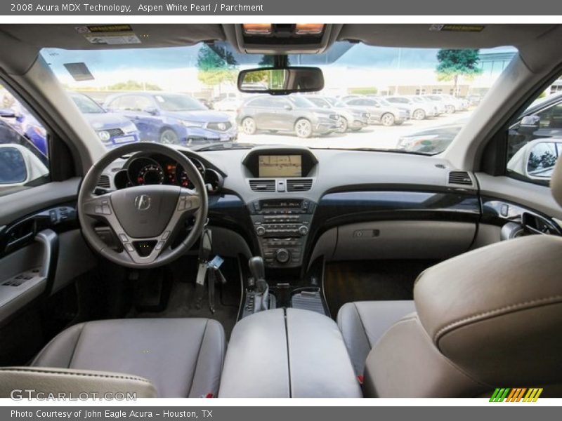 Aspen White Pearl / Parchment 2008 Acura MDX Technology