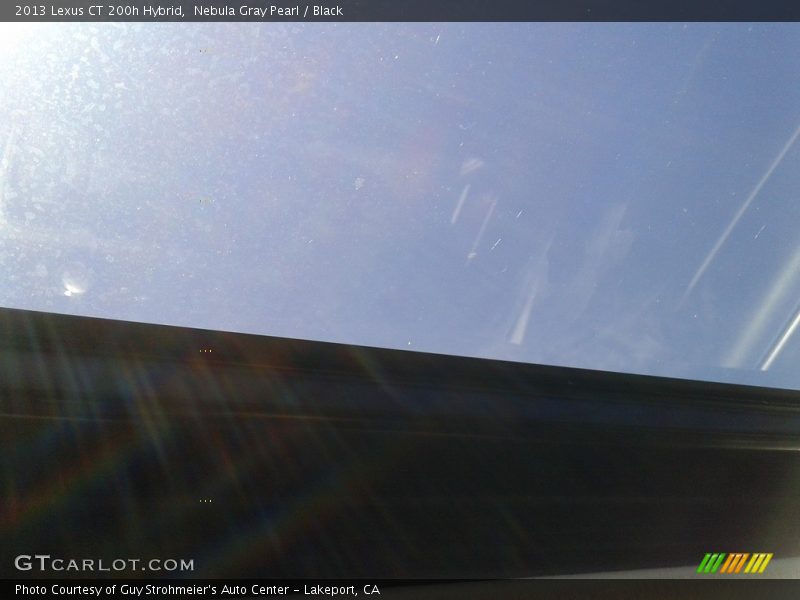 Nebula Gray Pearl / Black 2013 Lexus CT 200h Hybrid
