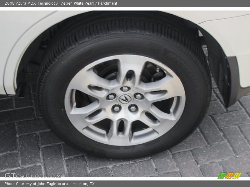 Aspen White Pearl / Parchment 2008 Acura MDX Technology