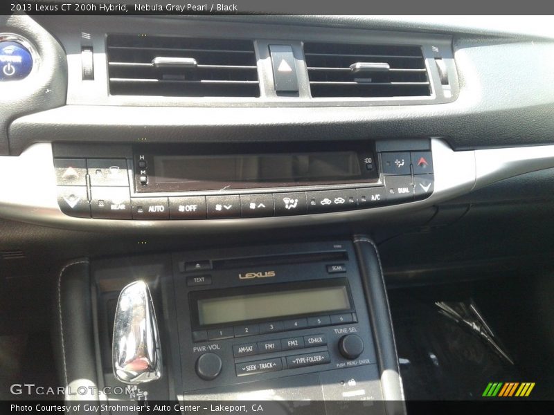 Nebula Gray Pearl / Black 2013 Lexus CT 200h Hybrid