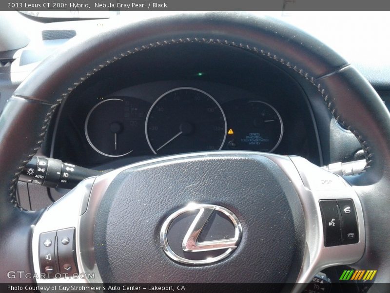 Nebula Gray Pearl / Black 2013 Lexus CT 200h Hybrid