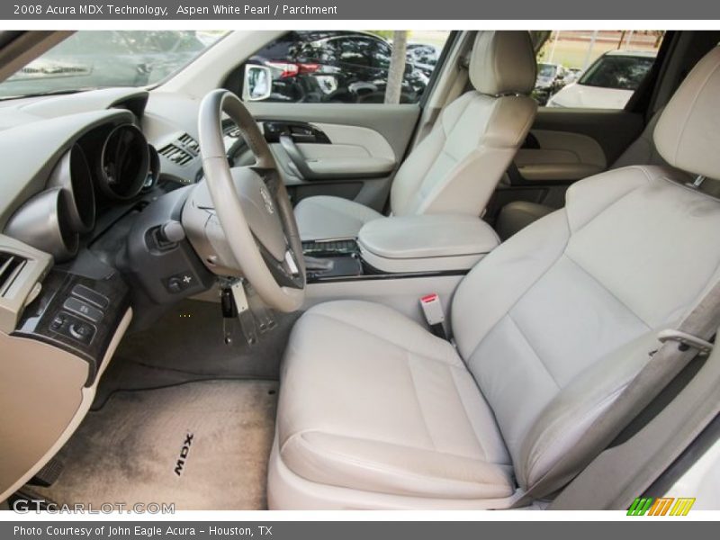 Aspen White Pearl / Parchment 2008 Acura MDX Technology