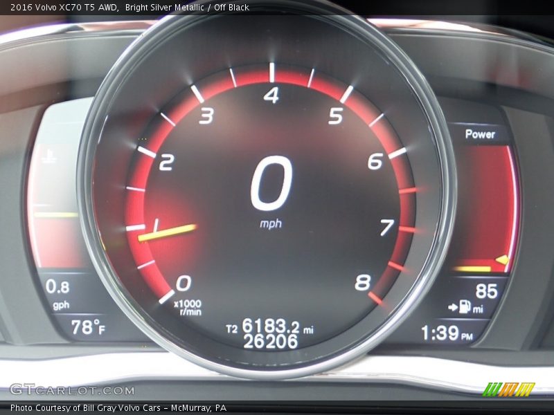 Bright Silver Metallic / Off Black 2016 Volvo XC70 T5 AWD