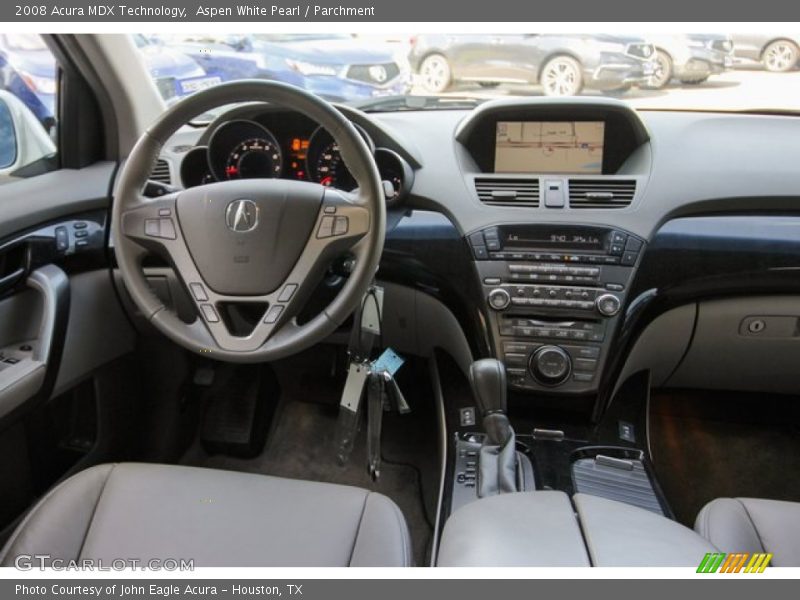 Aspen White Pearl / Parchment 2008 Acura MDX Technology