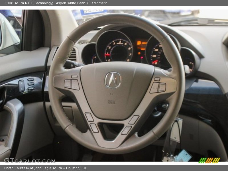 Aspen White Pearl / Parchment 2008 Acura MDX Technology