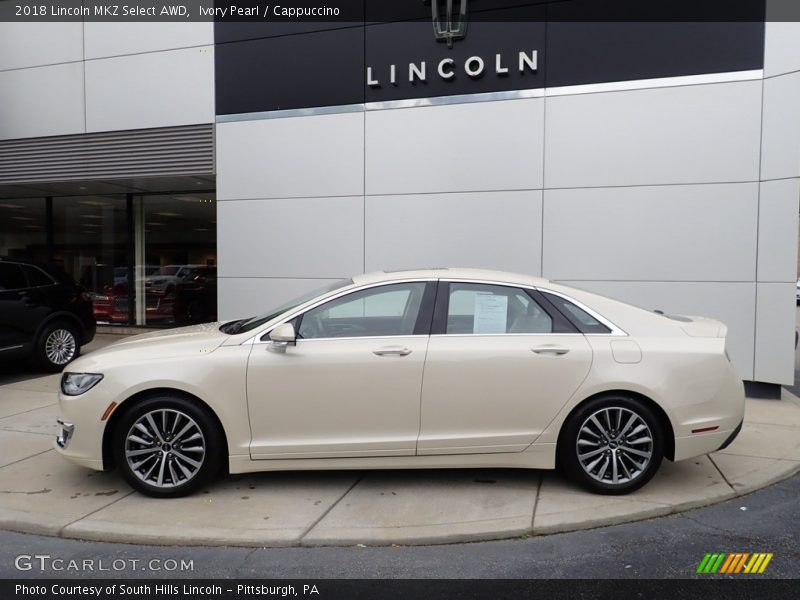  2018 MKZ Select AWD Ivory Pearl