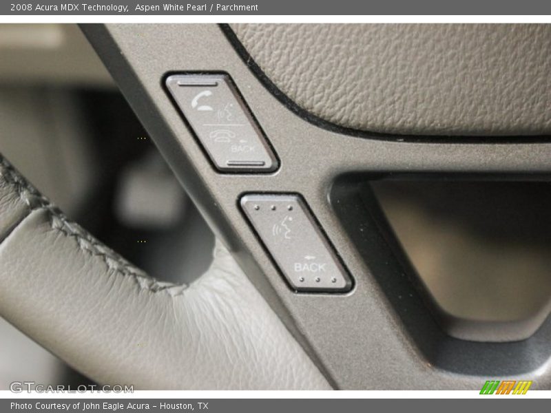 Aspen White Pearl / Parchment 2008 Acura MDX Technology