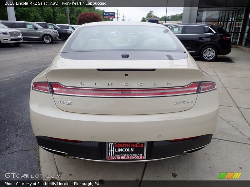 Ivory Pearl / Cappuccino 2018 Lincoln MKZ Select AWD