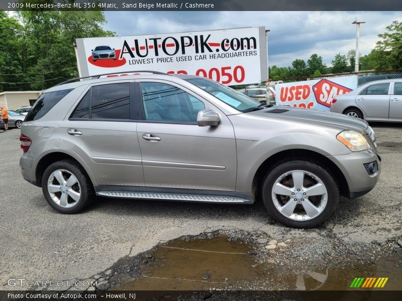 Sand Beige Metallic / Cashmere 2009 Mercedes-Benz ML 350 4Matic
