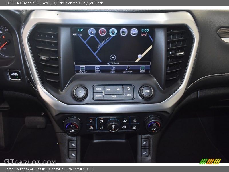 Quicksilver Metallic / Jet Black 2017 GMC Acadia SLT AWD