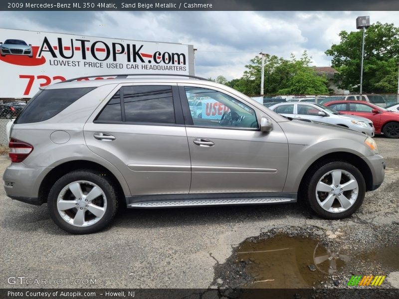 Sand Beige Metallic / Cashmere 2009 Mercedes-Benz ML 350 4Matic