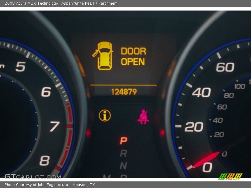 Aspen White Pearl / Parchment 2008 Acura MDX Technology