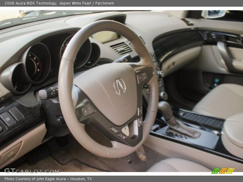 Aspen White Pearl / Parchment 2008 Acura MDX Technology