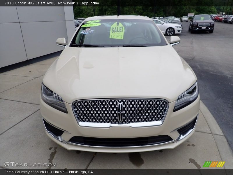 Ivory Pearl / Cappuccino 2018 Lincoln MKZ Select AWD