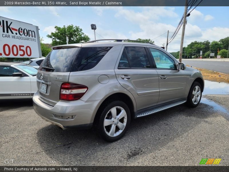Sand Beige Metallic / Cashmere 2009 Mercedes-Benz ML 350 4Matic