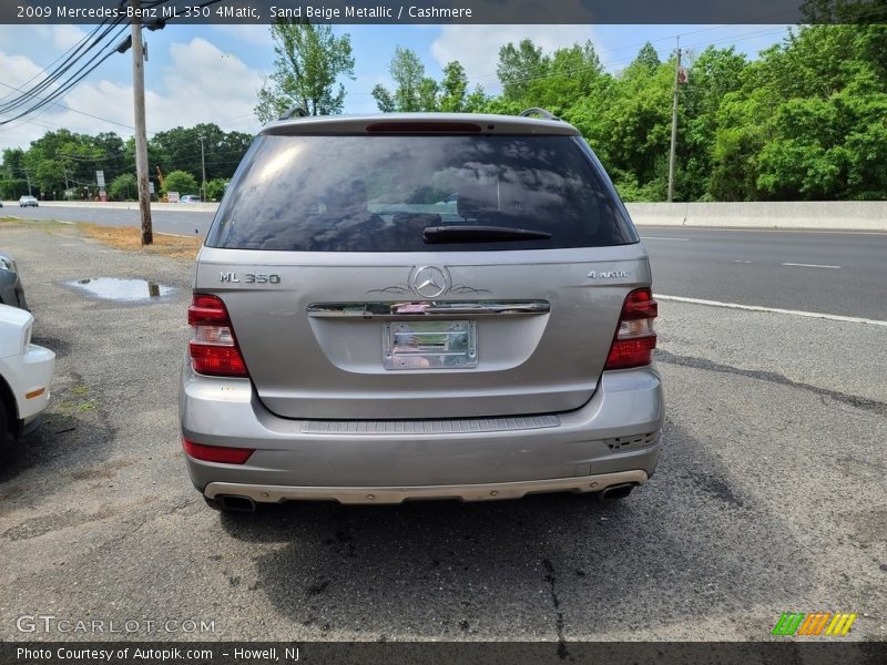 Sand Beige Metallic / Cashmere 2009 Mercedes-Benz ML 350 4Matic