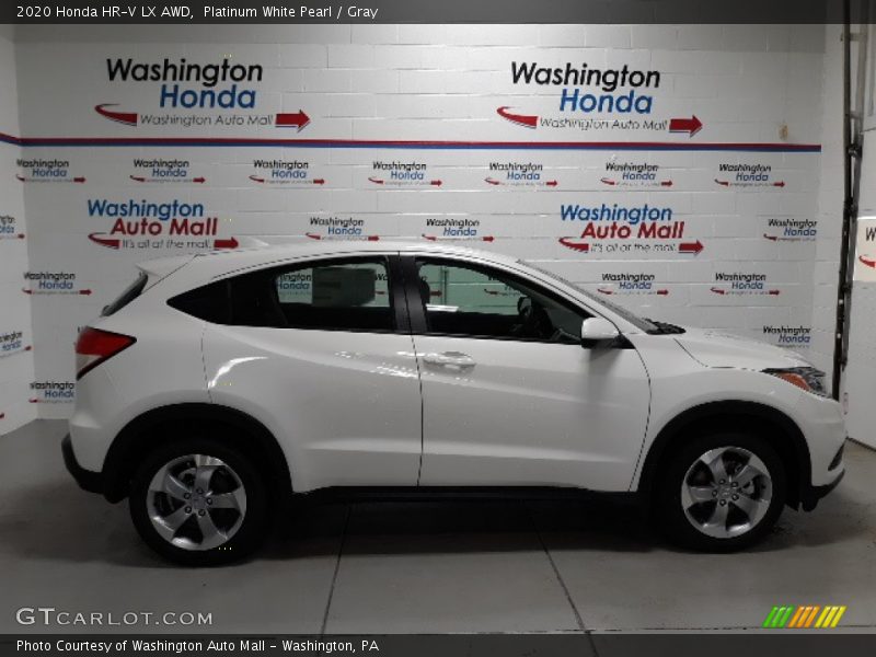 Platinum White Pearl / Gray 2020 Honda HR-V LX AWD