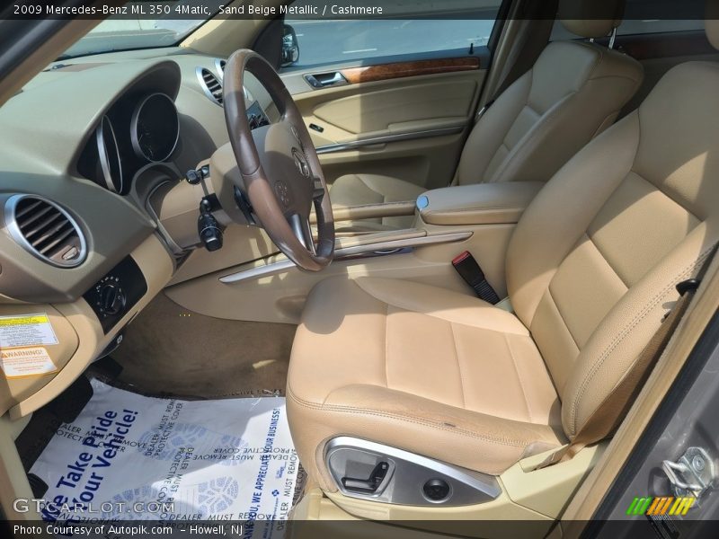 Sand Beige Metallic / Cashmere 2009 Mercedes-Benz ML 350 4Matic