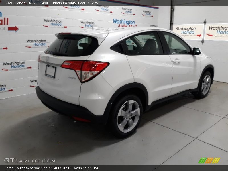 Platinum White Pearl / Gray 2020 Honda HR-V LX AWD
