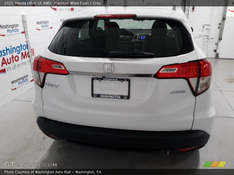 Platinum White Pearl / Gray 2020 Honda HR-V LX AWD