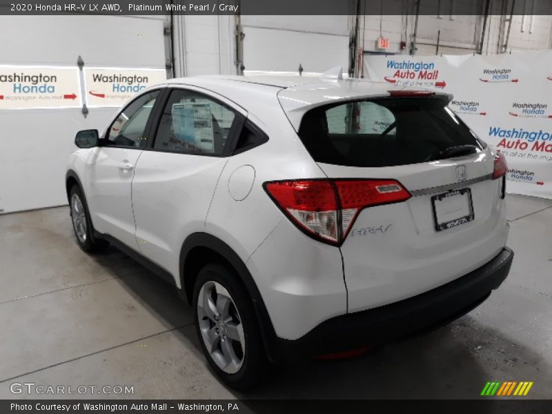Platinum White Pearl / Gray 2020 Honda HR-V LX AWD
