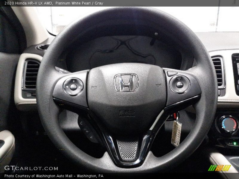 Platinum White Pearl / Gray 2020 Honda HR-V LX AWD