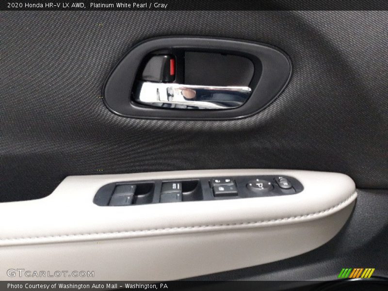 Platinum White Pearl / Gray 2020 Honda HR-V LX AWD