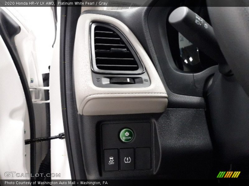 Platinum White Pearl / Gray 2020 Honda HR-V LX AWD