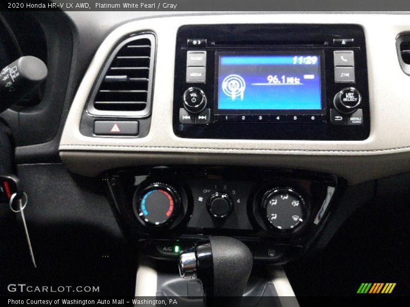 Platinum White Pearl / Gray 2020 Honda HR-V LX AWD