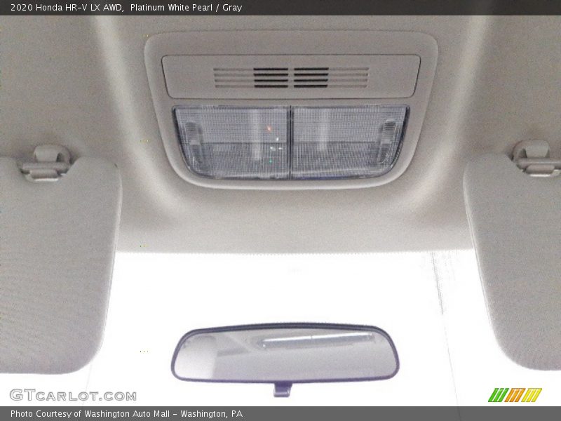 Platinum White Pearl / Gray 2020 Honda HR-V LX AWD