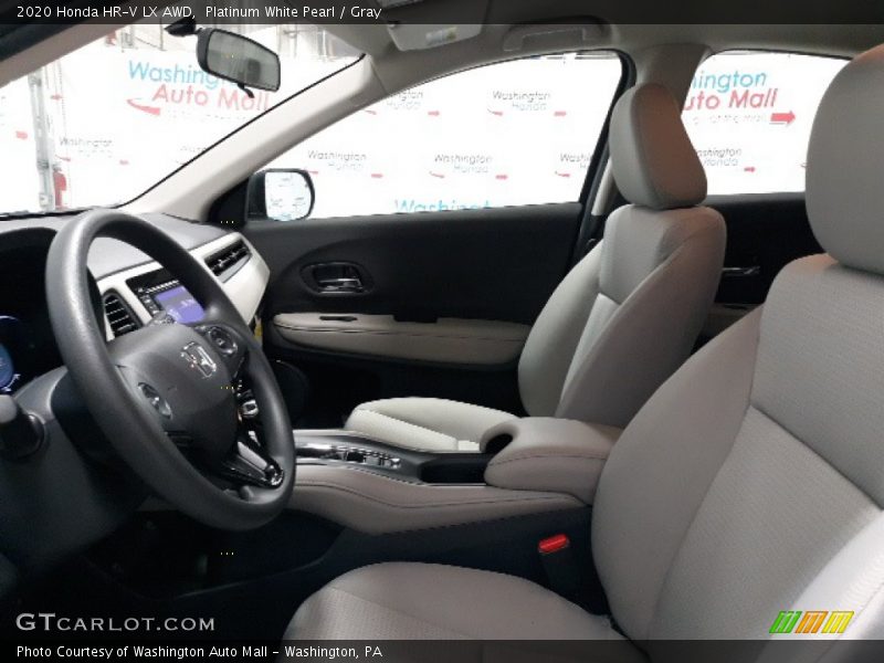 Platinum White Pearl / Gray 2020 Honda HR-V LX AWD