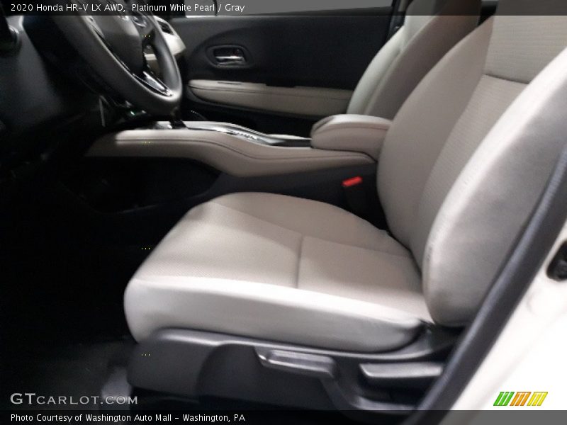 Platinum White Pearl / Gray 2020 Honda HR-V LX AWD
