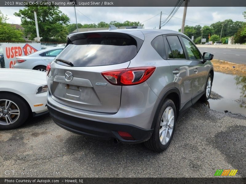 Liquid Silver / Black 2013 Mazda CX-5 Grand Touring AWD