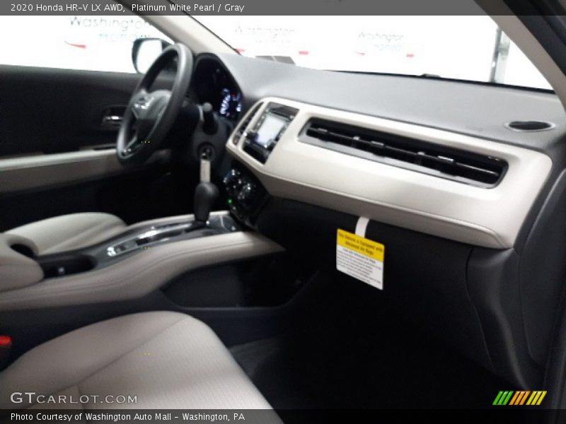 Platinum White Pearl / Gray 2020 Honda HR-V LX AWD