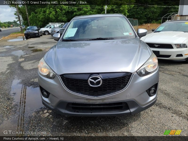 Liquid Silver / Black 2013 Mazda CX-5 Grand Touring AWD