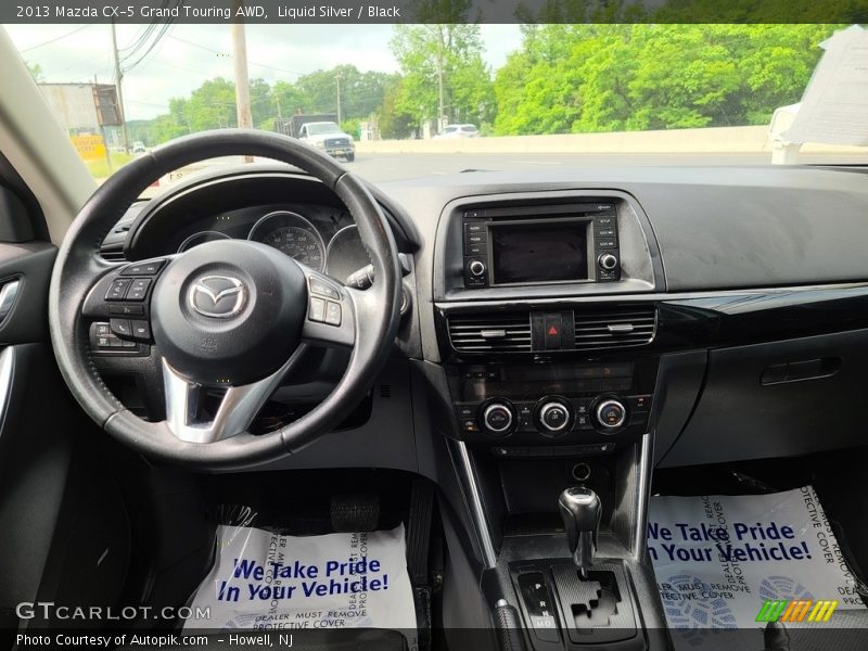 Liquid Silver / Black 2013 Mazda CX-5 Grand Touring AWD