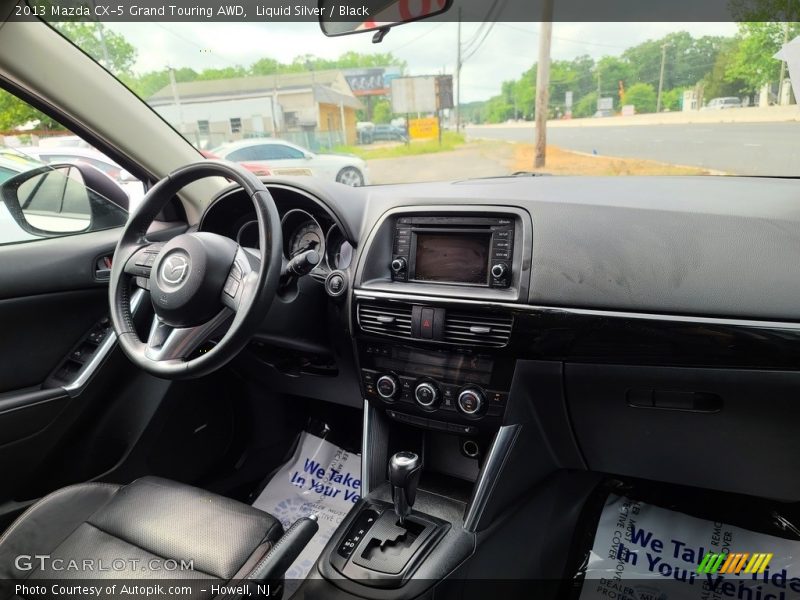 Liquid Silver / Black 2013 Mazda CX-5 Grand Touring AWD