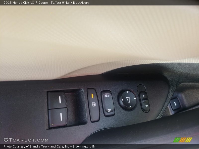 Taffeta White / Black/Ivory 2018 Honda Civic LX-P Coupe