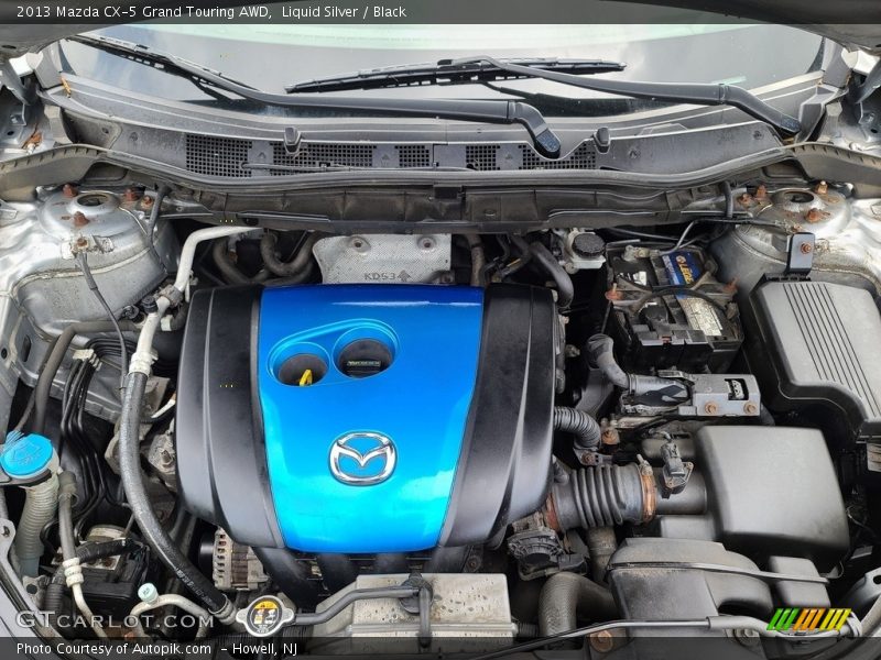 Liquid Silver / Black 2013 Mazda CX-5 Grand Touring AWD