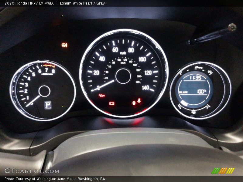 Platinum White Pearl / Gray 2020 Honda HR-V LX AWD