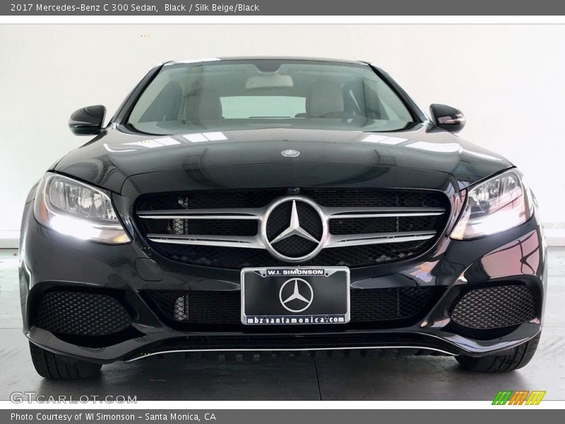 Black / Silk Beige/Black 2017 Mercedes-Benz C 300 Sedan