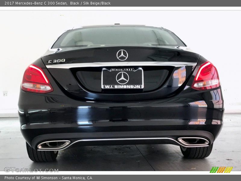 Black / Silk Beige/Black 2017 Mercedes-Benz C 300 Sedan